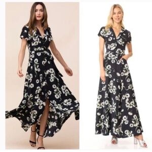 Yumi Kim Riviera Heirloom Floral Silk Maxi Dress XS